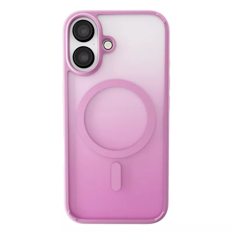 Custodia in silicone MagSafe Gradient Puro per iPhone 16, rosa