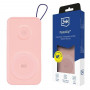 Power bank 3MK PastelUp 10000 mAh 22.5W, MagSafe, Qi, USB-A, USB-C, Lightning, rosa