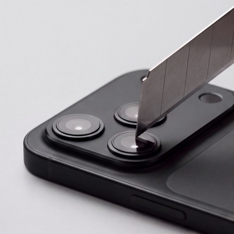 Copertura per fotocamera Tech-Protect Camalloy Fit+ per Apple iPhone 18 Pro Max, nera