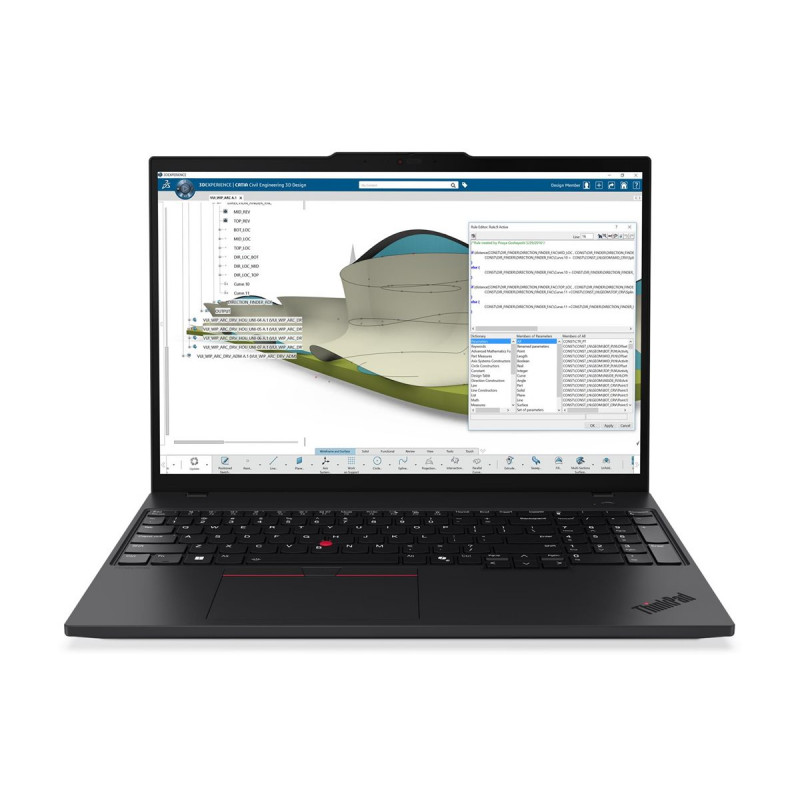 Lenovo ThinkPad P16s Gen 4 21QV007FGE Notebook 16" , Intel Core Ultra 7 255H, 24 GB RAM, 512 GB SSD, Windows 11 Pro (DE)