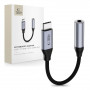 Adattatore DAC Tech-Protect Ultraboost da USB-C a mini jack 3,5 mm, grigio ferro