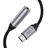 Adattatore DAC Tech-Protect Ultraboost da USB-C a mini jack 3,5 mm, grigio ferro