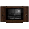 Lian Li DK07 Desk Case Wood Edition, compatibile con doppio sistema, 2x E-ATX, regolabile in altezza, Noce / Nero