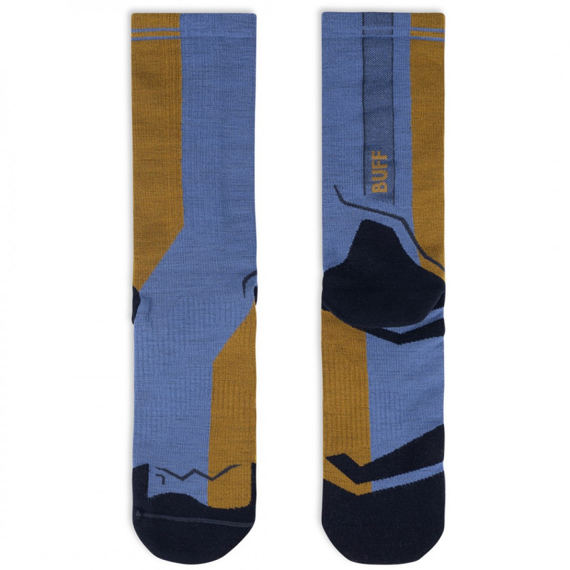 Calze Buff Merino Lightweight Crew LWC4, blu, L
