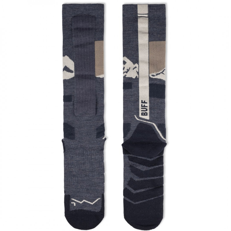 Calze Buff Merino HW Over The Calf HWO1, blu notte, L