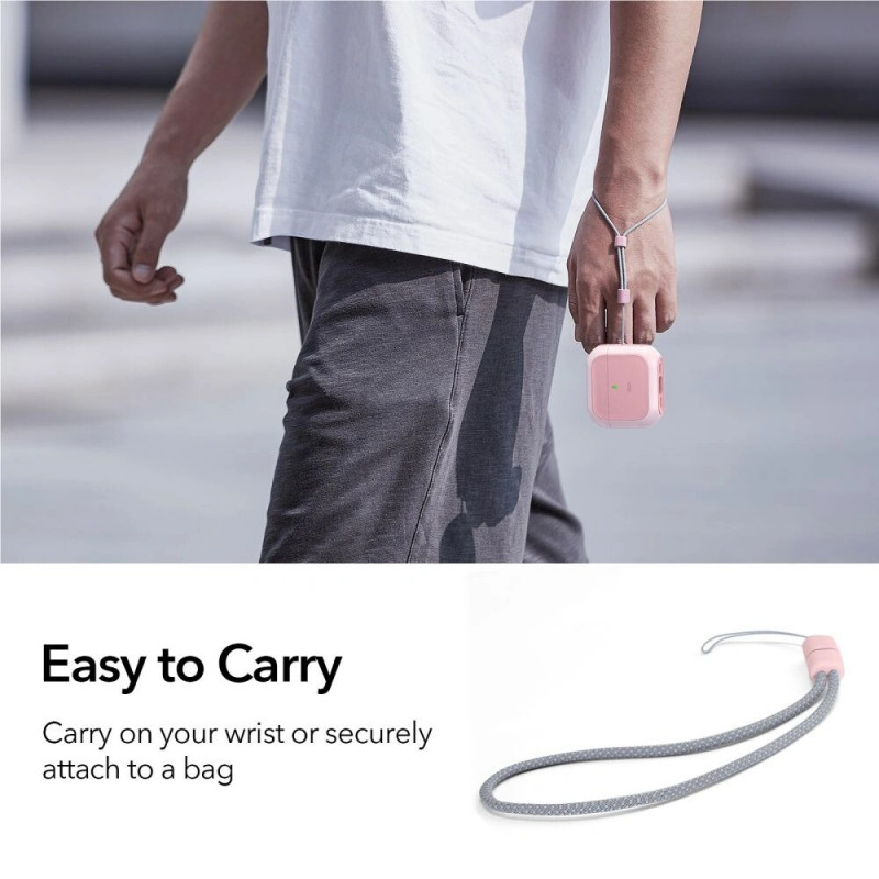 Custodia ESR Orbit HaloLock MagSafe per Apple AirPods 4, rosa