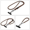 Set tracolla e cinturino da polso Tech-Protect C10S Rope, marrone noce/titanio