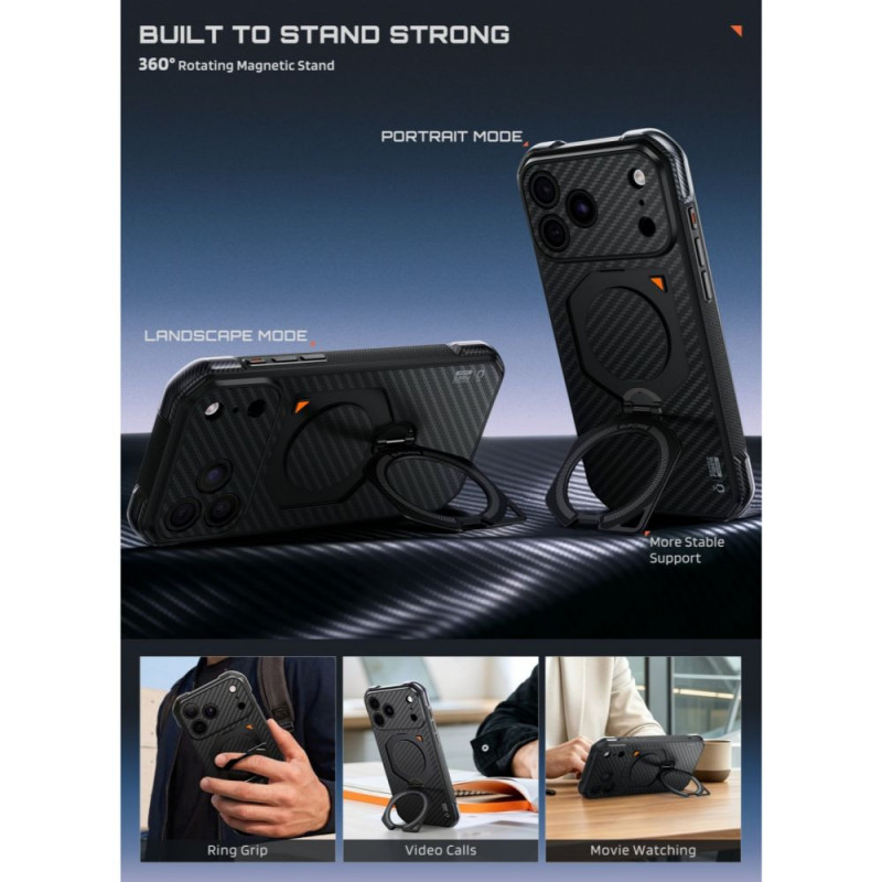 Custodia Supcase UB Aero MagSafe Aramid per Apple iPhone 17 Pro Max / 18 Pro Max, nera