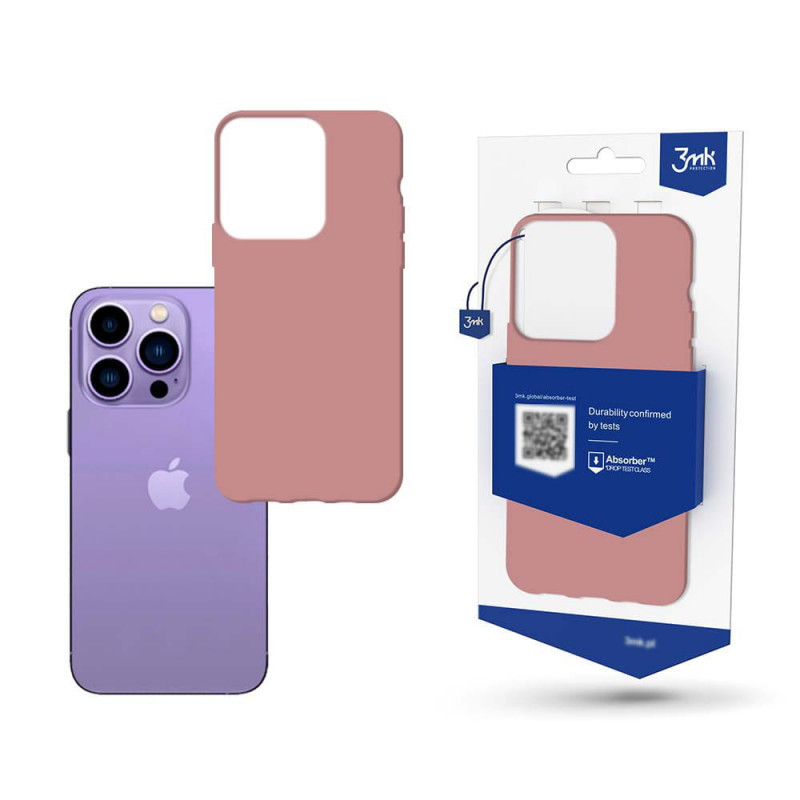 Custodia 3MK Matt Case per Apple iPhone 14 Pro Max, rosa