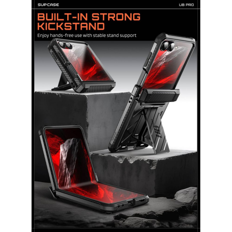 Custodia Supcase Unicorn Beetle Pro per Samsung Galaxy Z Flip 8, nera