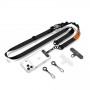 Tracolla per telefono Tech-Protect C9S Rope Crossbody, nero/arancione