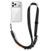 Tracolla per telefono Tech-Protect C9S Rope Crossbody, nero/arancione