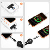 Porta telefono antifurto Tech-Protect UrbanLoop con cavo in acciaio retrattile, nero