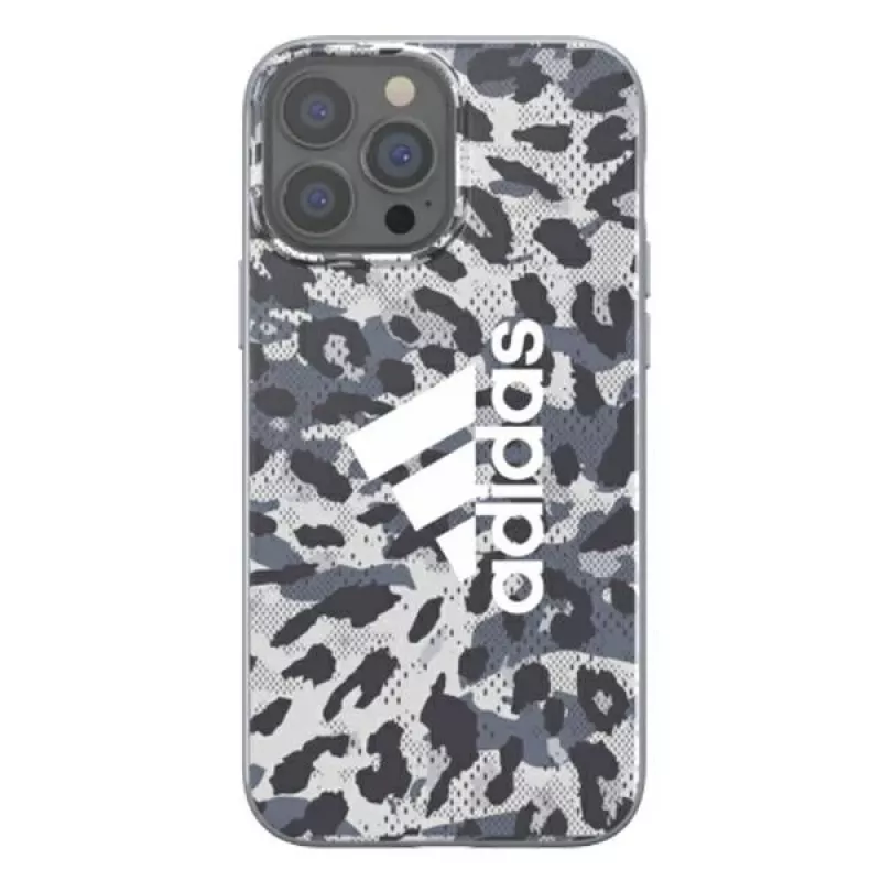 Custodia Adidas OR SnapCase Leopard per Apple iPhone 13 Pro Max, grigia