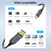 Cavo Tech-Protect UltraBoost USB-C – DisplayPort 1.4, 8K 60Hz, 180 cm, nero