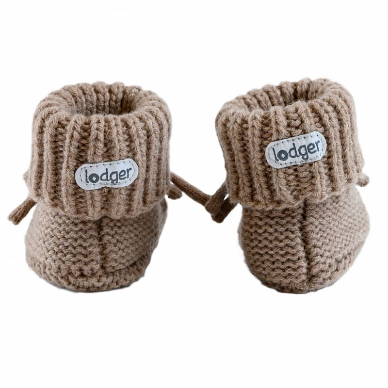 Pantofole per neonati Lodger Slipper Folklore in lana merino, Buffalo, 0-6 m (SLM 535_0-6)