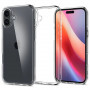 Custodia Ultra Hybrid Spigen per Apple iPhone 16, trasparente cristallo