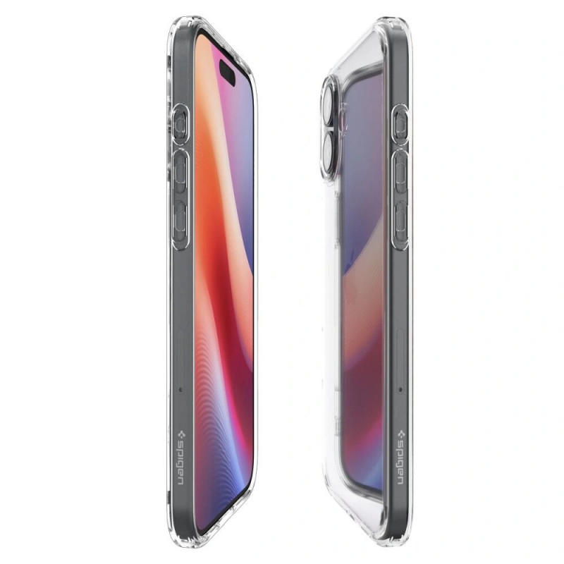 Custodia Ultra Hybrid Spigen per Apple iPhone 16, trasparente cristallo