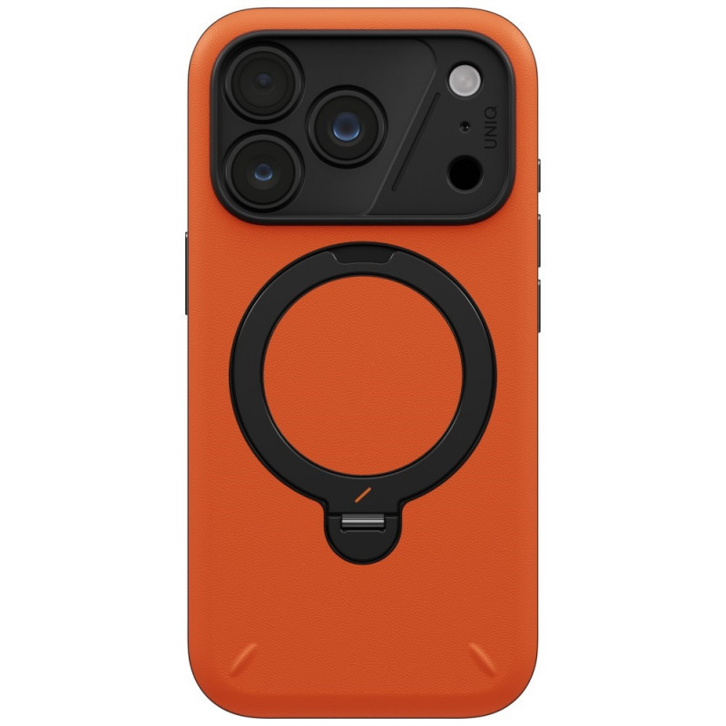 Custodia UNIQ Elix per Apple iPhone 18 Pro / 17 Pro, con supporto girevole a 360°, arancione