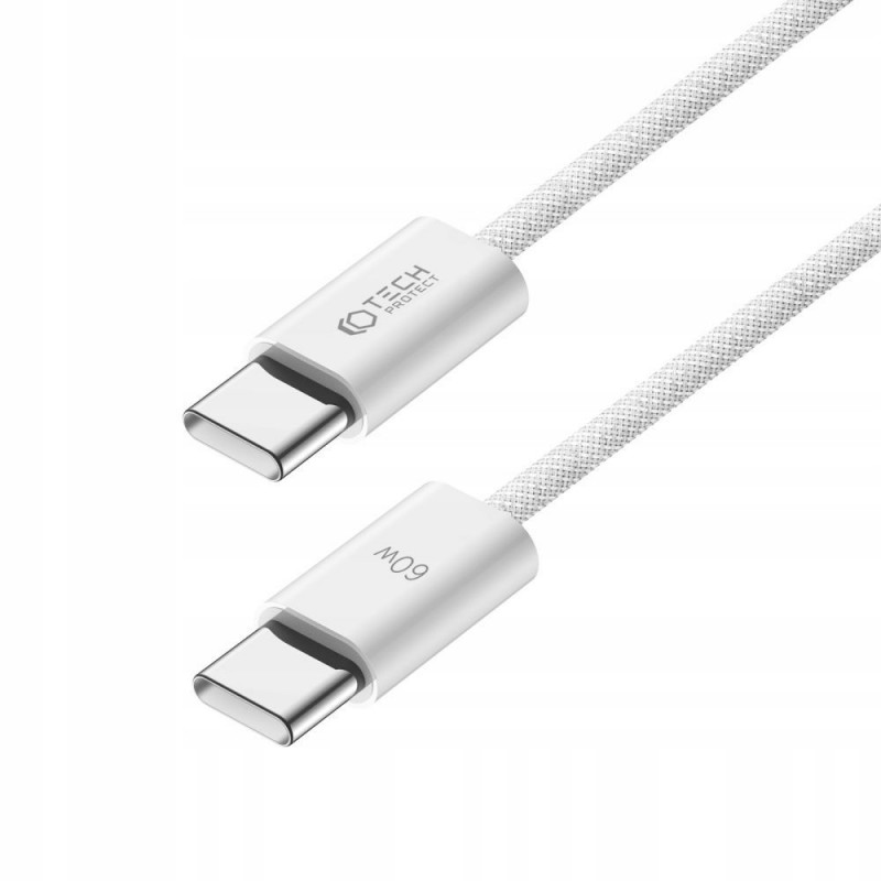 Cavo Tech-Protect Ultraboost Classic USB-C / USB-C PD, 60W, 3A, 100 cm, bianco