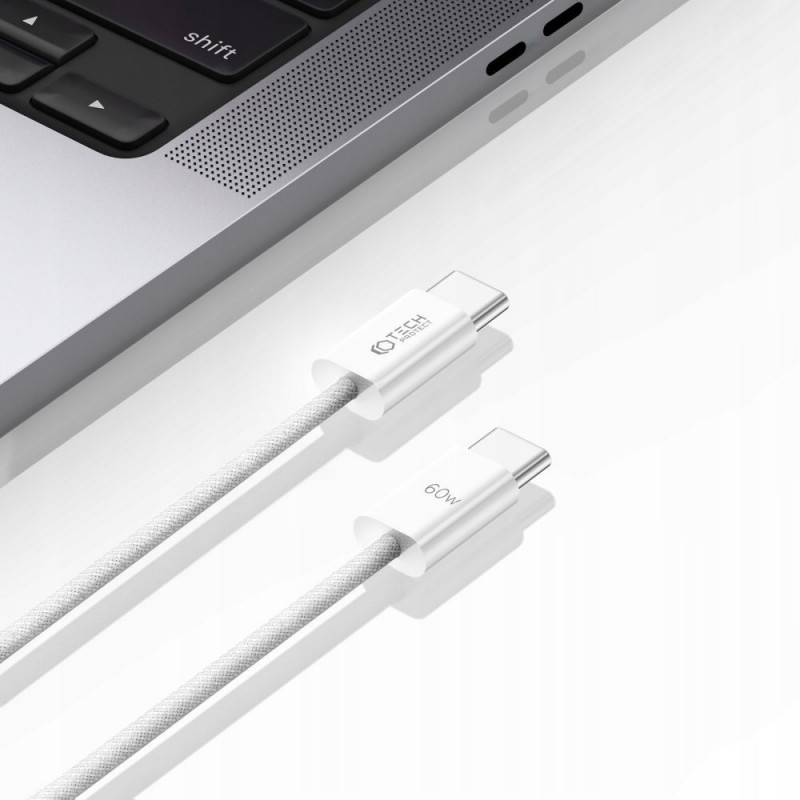 Cavo Tech-Protect Ultraboost Classic USB-C / USB-C PD, 60W, 3A, 100 cm, bianco