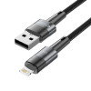 Cavo Tech-Protect UltraBoost USB-A/Lightning 12W 2.4A 200 cm, grigio