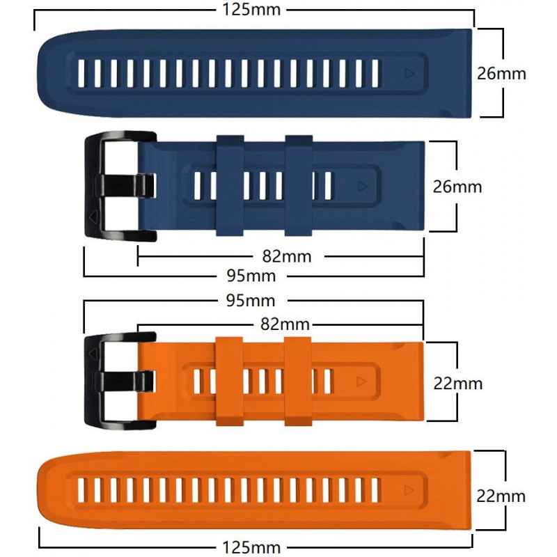 Cinturino Tech-Protect Iconband THP924ORG per Garmin Fenix 5/6/6 Pro/7, arancione