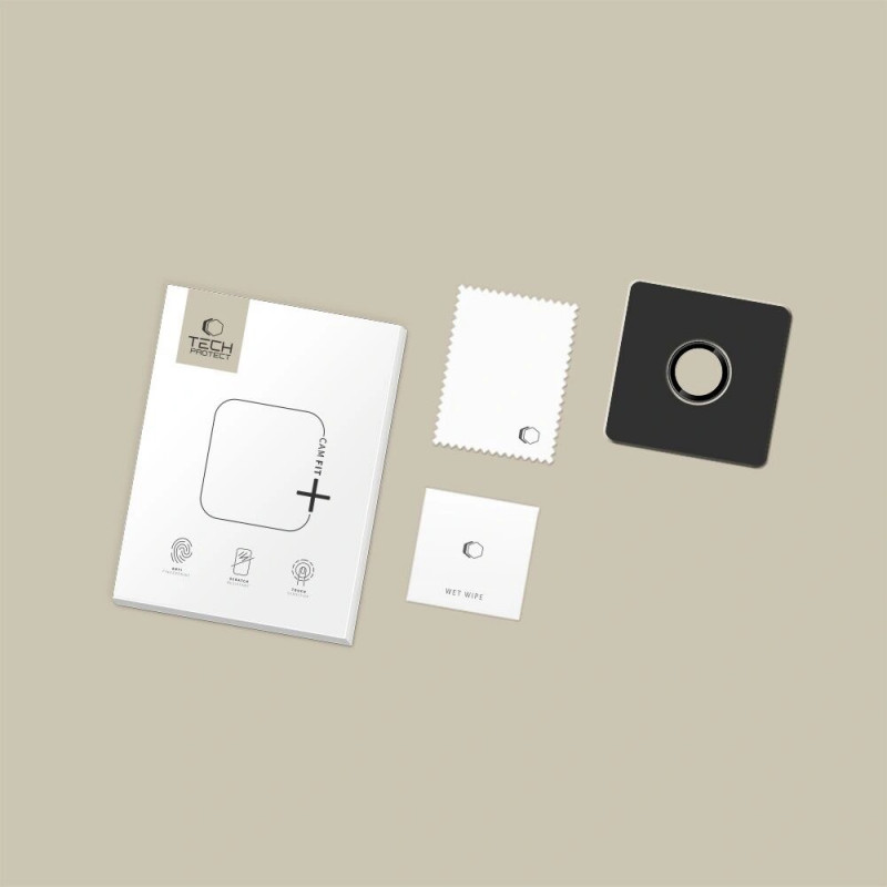 Copertura per lenti fotocamera Tech-Protect Camring Fit+ per Apple iPhone Air, nera