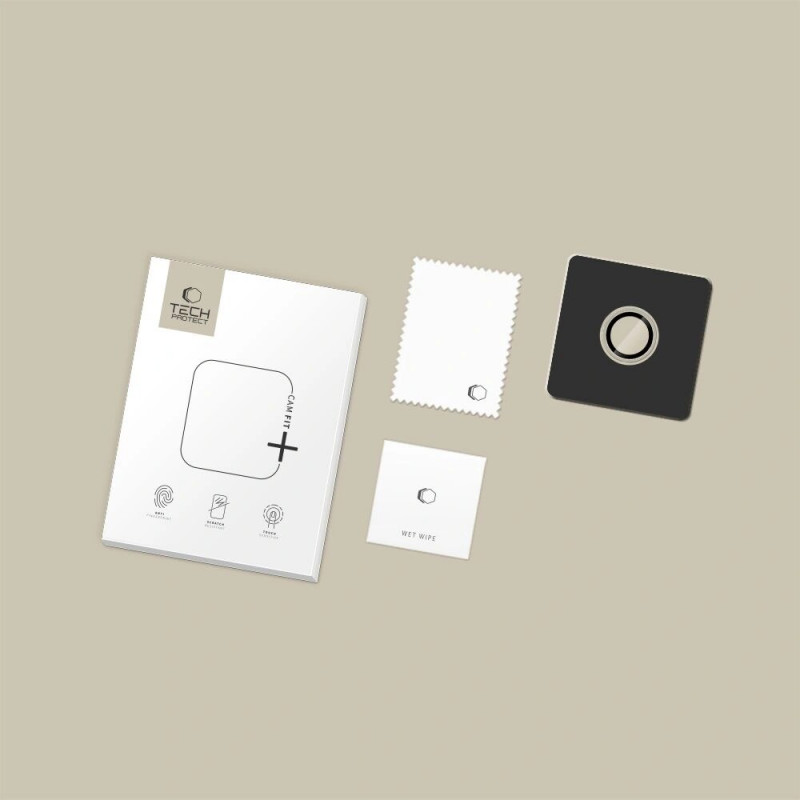 Copertura per lenti fotocamera Tech-Protect Camring Fit+ per Apple iPhone Air, trasparente