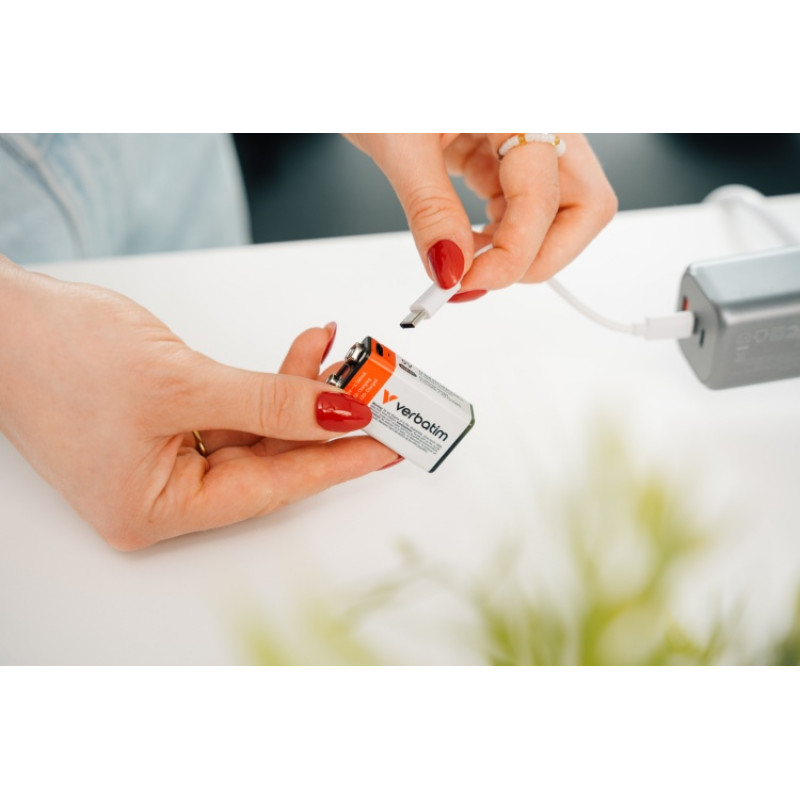 Batteria ricaricabile Verbatim 30251 USB-C Li-ion 9V 335 mAh (1 pz)