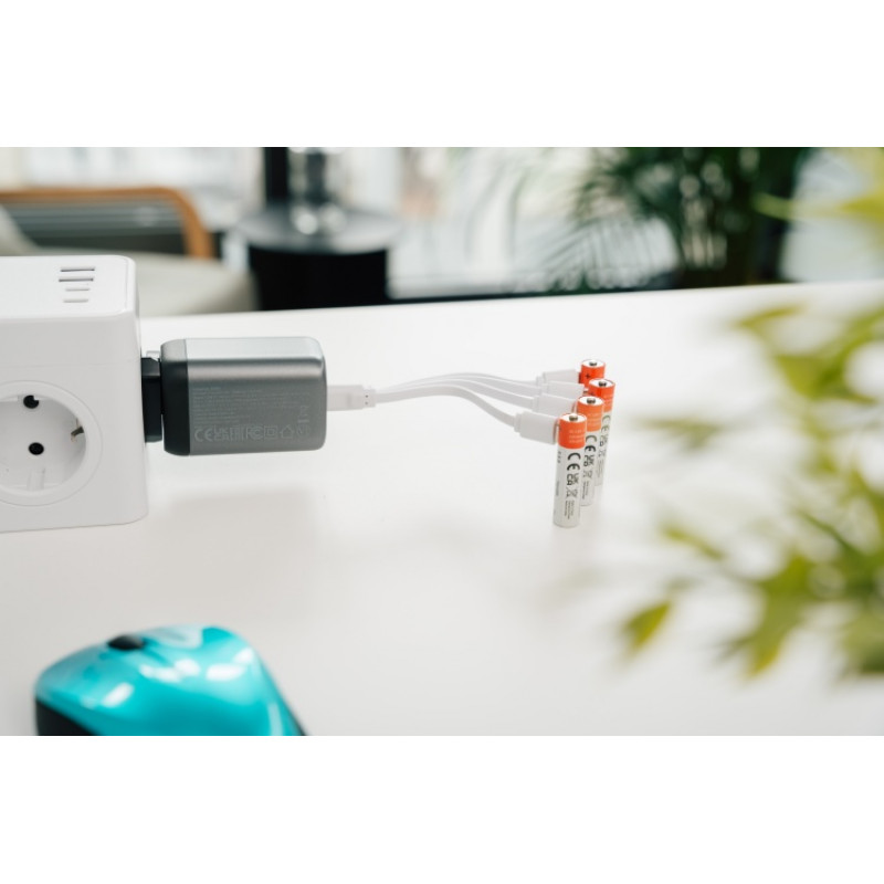 Batterie ricaricabili USB-C Li-ion AAA 500 mAh Verbatim 30250 (4 pz)