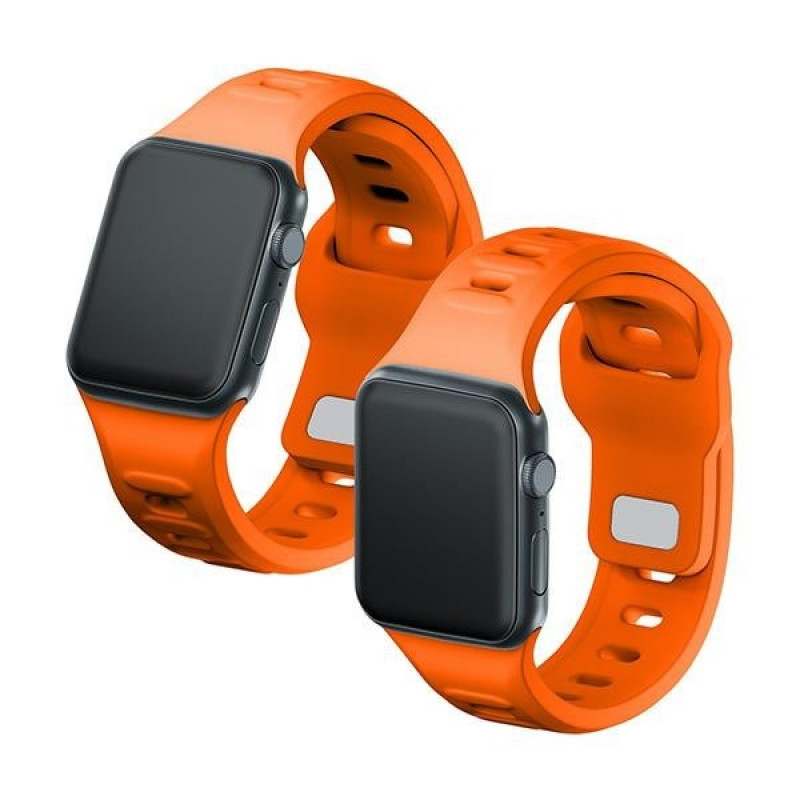 Cinturino in silicone 3mk per Apple Watch 38/40/41 mm, arancione