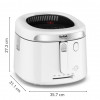 Friggitrice Tefal Filtra Vision FF2541E0, 2.1 L, 1900 W, bianca
