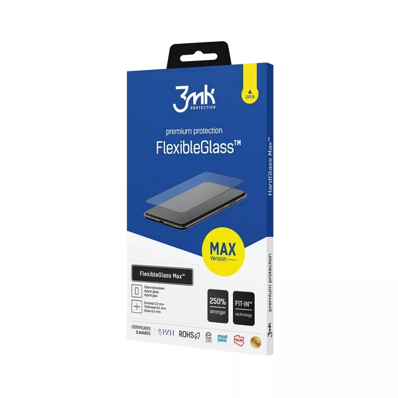 Vetro ibrido 3mk FlexibleGlass Max per Apple iPhone 11, nero