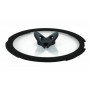 Coperchio per padella Tefal Ingenio L9846753, rotondo, in vetro, 28 cm, nero, trasparente