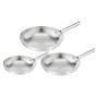 Set di padelle Tefal Duetto On B866S334, 3 pezzi, 20/24/28 cm, acciaio inossidabile