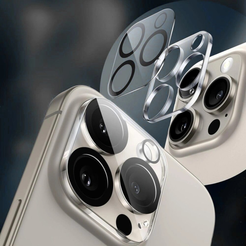 Tech-Protect Cam Fit+ Vetro temperato per lenti fotocamera per Apple iPhone 17 Pro, trasparente