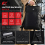 Zaino per laptop NanoRS RS204 B 15.6", nero, 42x28.5x14, impermeabile