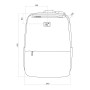 Zaino per laptop NanoRS RS202 B 15.6", nero, 41x29x4, impermeabile