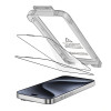 Tech-Protect Quick Set+ Vetro temperato per Apple iPhone 15 Pro (2 pz), nero