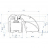 CDVI P300EVO Serratura elettromagnetica per profilo porta 400 mm, 300 kg, monitorata (52870)