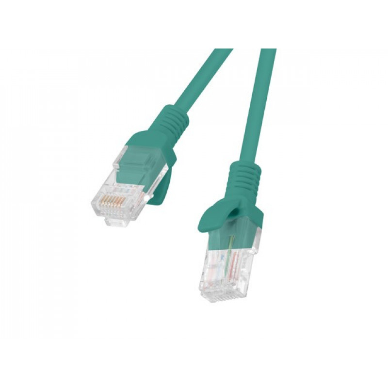 Cavo patch Cat6 U/UTP Lanberg PCU6-10CC-0025-G 0,25 m, verde