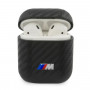Cover BMW BMA2WMPUCA PU Carbon M Collection per Apple AirPods 1/2, nera
