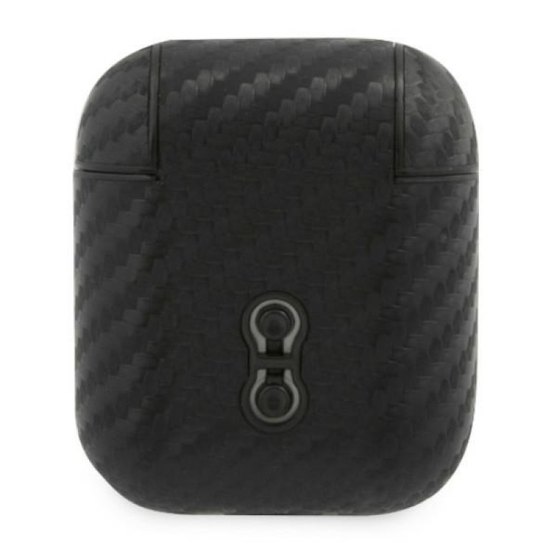 Cover BMW BMA2WMPUCA PU Carbon M Collection per Apple AirPods 1/2, nera