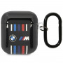 Cover BMW BMA222SWTK Multiple Colored Lines per Apple AirPods 1/2, nera