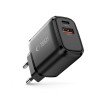Caricatore da parete Tech-Protect NCA30 USB-A, USB-C PD 30W / QC3.0, nero