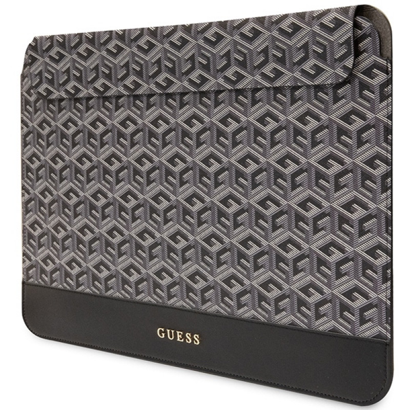 Custodia per laptop Guess GUCS16HGCFSEK GCube Stripes, 16", nera