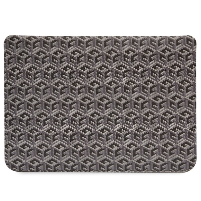 Custodia per laptop Guess GUCS16HGCFSEK GCube Stripes, 16", nera