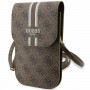 Guess GUWBP4RPSW Borsa a mano 4G Stripes, marrone