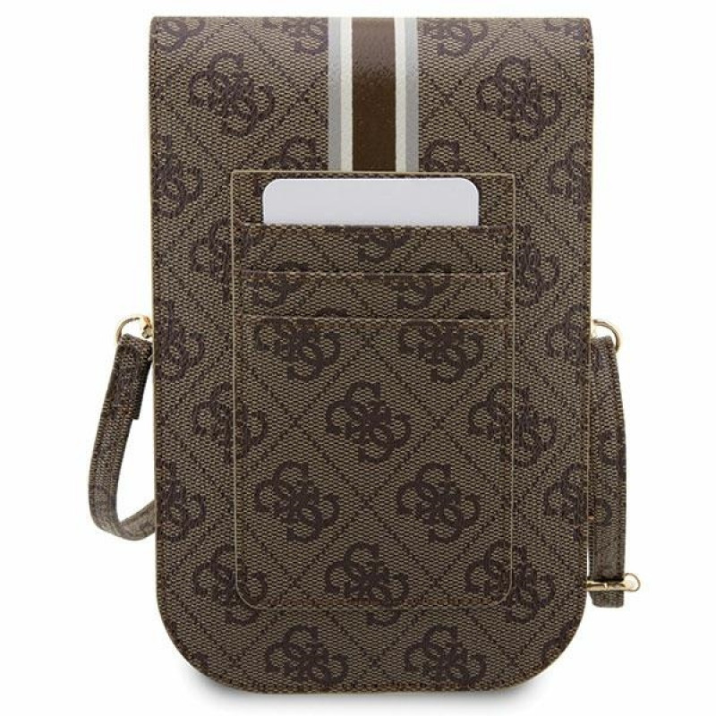 Guess GUWBP4RPSW Borsa a mano 4G Stripes, marrone